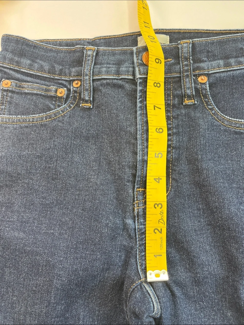 J Crew Women’s Classic Mid-Rise Dark Blue Denim Jeans Sz 26